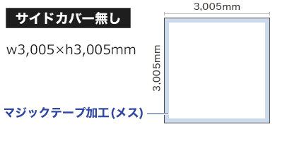 4×4 メディアサイズ/サイドカバー無し