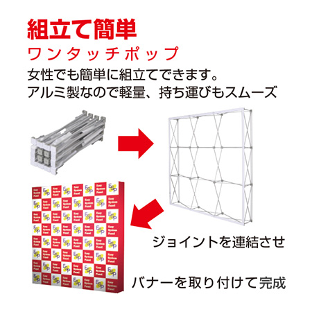 イージーシステムパネル 3×1 組み立て簡単