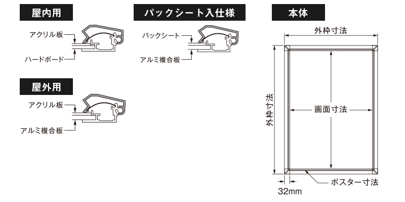 仕様とサイズイメージ