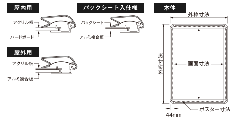 仕様とサイズイメージ